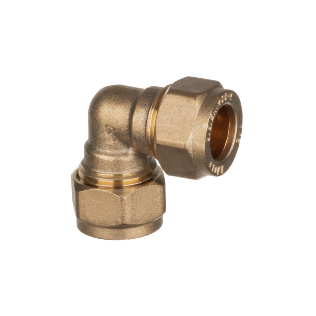 Easi Plumb - 3/4" Brass Compression Elbow - Irish Brass Compression Fittings Dynamite Hardware