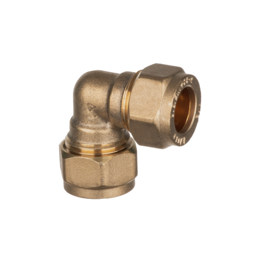 Easi Plumb - 3/4" Brass Compression Elbow - Irish Brass Compression Fittings Dynamite Hardware