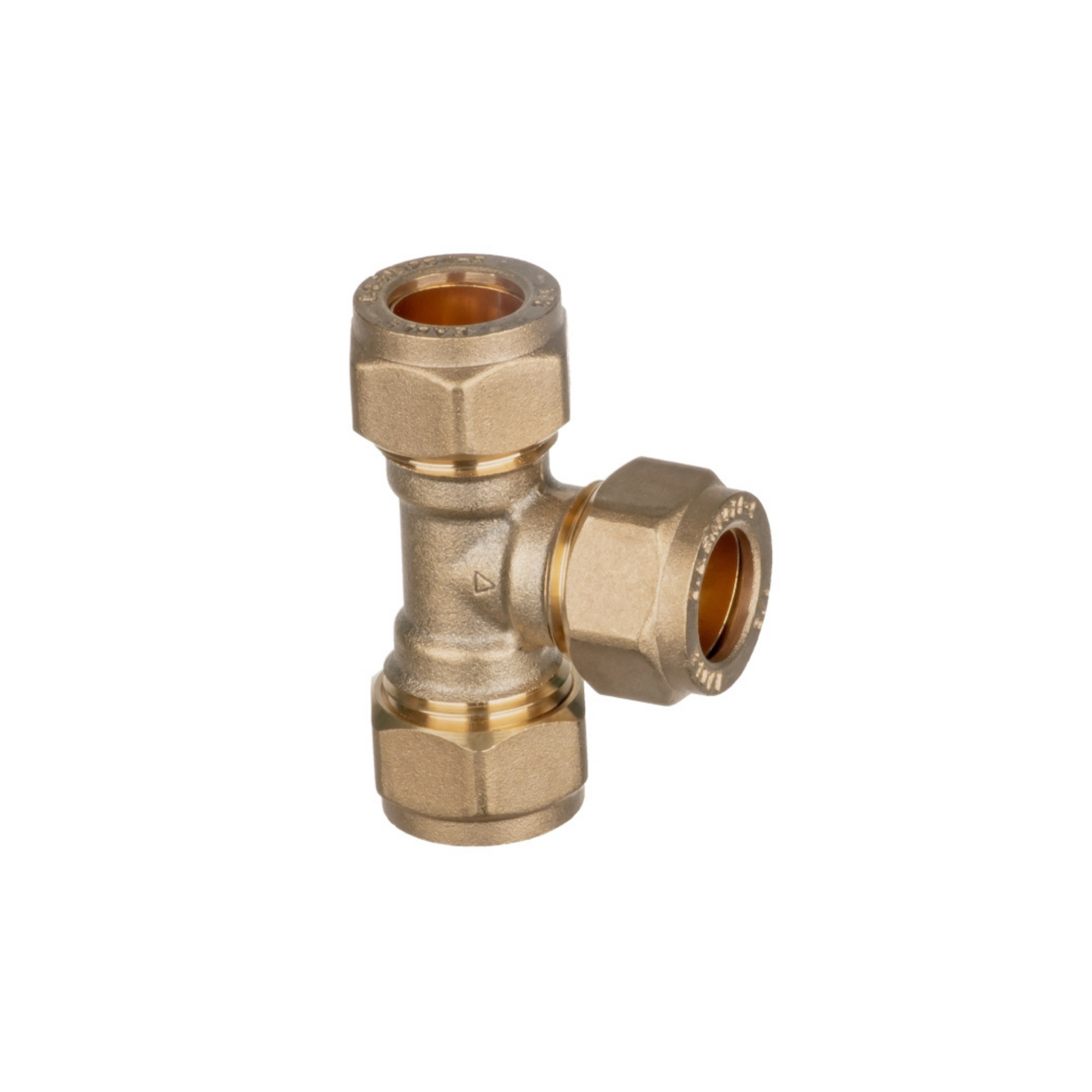 Easi Plumb - 3/4" Equal Tee - Irish Brass Compression Fittings Dynamite Hardware