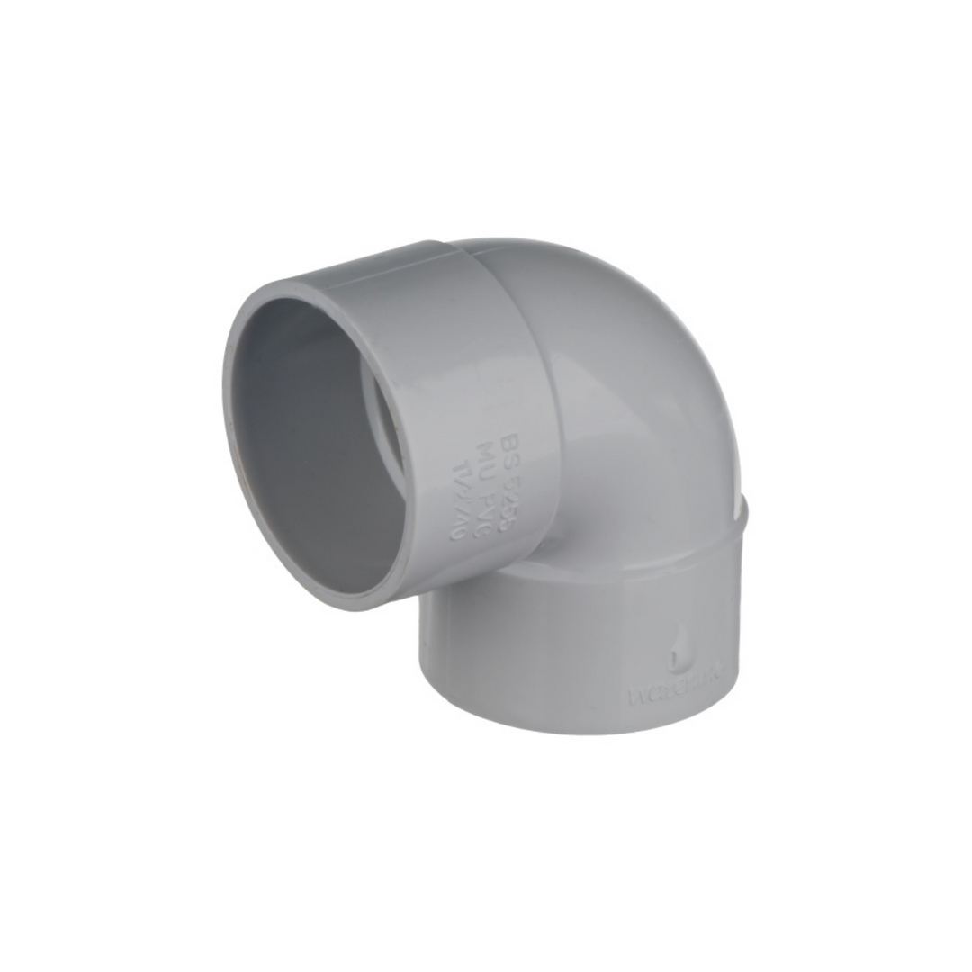 Easi Plumb - 32mm White Waste Knuckle Elbow - Solvent Weld Waste Pipe Fittings - White Dynamite Hardware