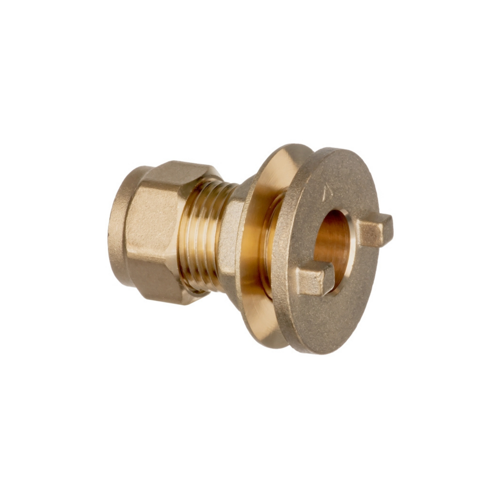 Easi Plumb - 1/2" Brass Compression Tank Connector - Irish Brass Compression Fittings Dynamite Hardware