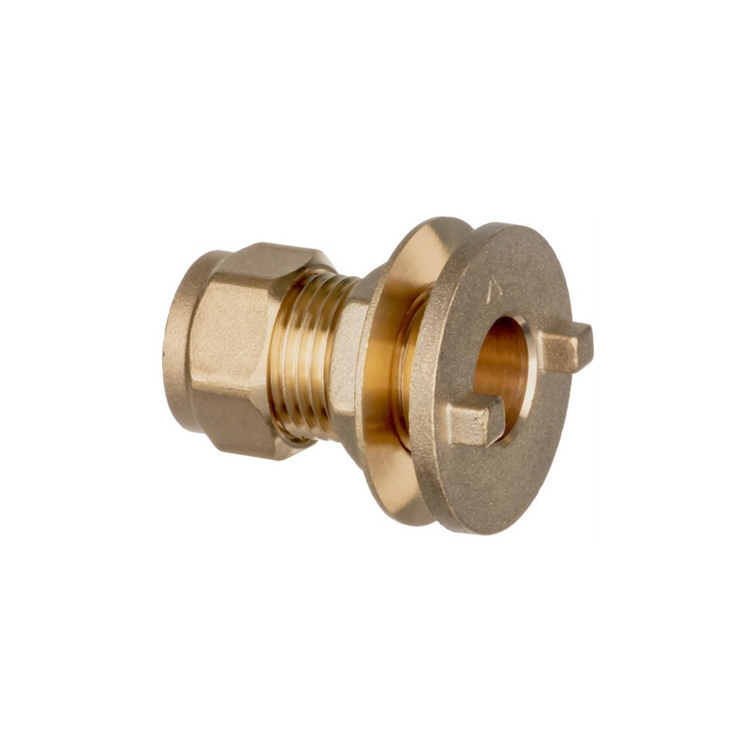 Easi Plumb - 3/4" Brass Compression Tank Connector - Irish Brass Compression Fittings Dynamite Hardware