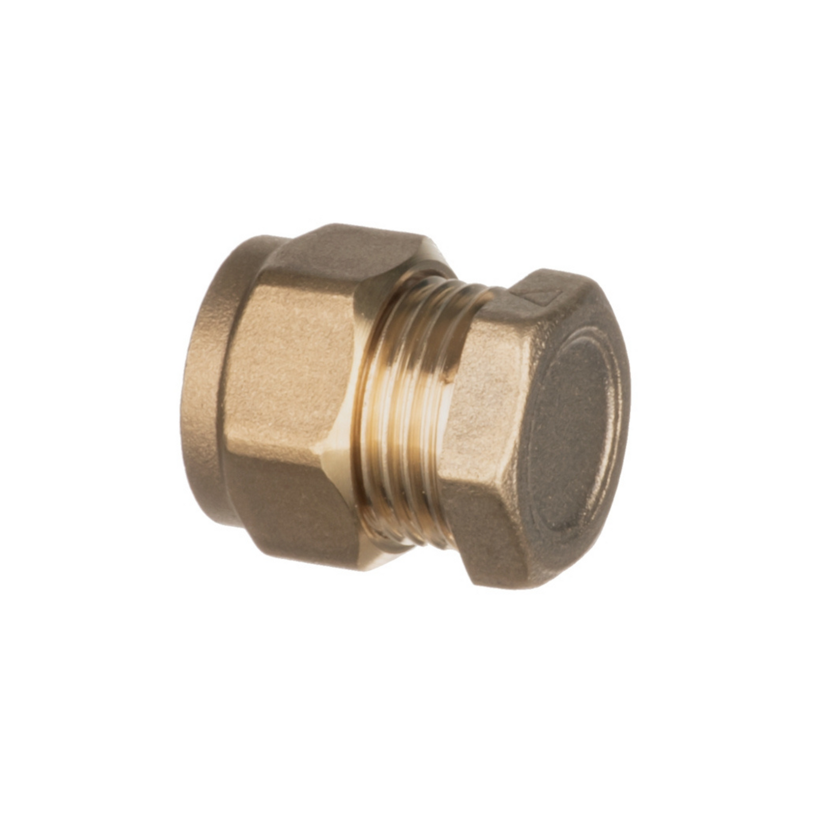 Easi Plumb - 3/4" Brass Compression Stop End - Irish Brass Compression Fittings Dynamite Hardware