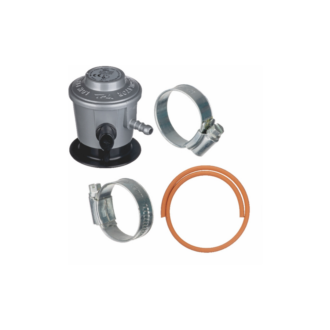 Easi Plumb - Jumbo Regulator Kit (incl. 1.2M Hose & Clips) - Gas Regulators Dynamite Hardware