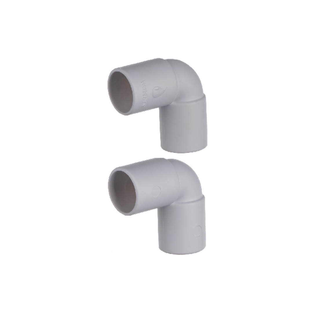 Easi Plumb - 21mm Overflow 90° Elbows (Pack Of 2) - Overflow Pipe Fittings Dynamite Hardware