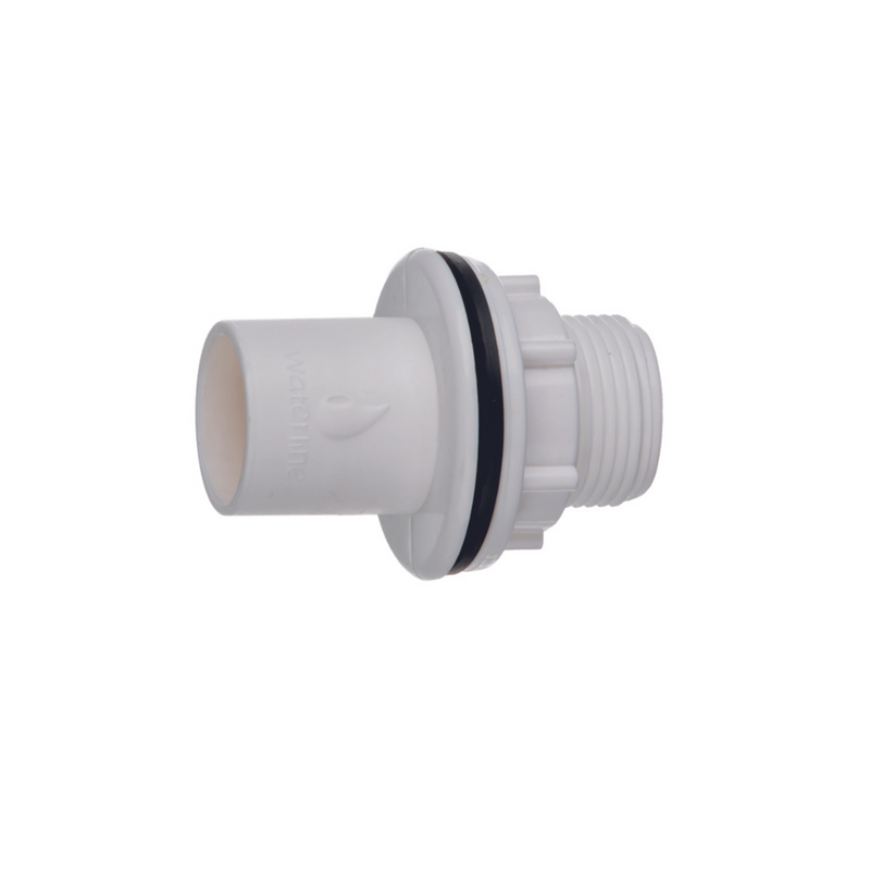 Easi Plumb - 21mm Overflow Straight Tank Connector - Overflow Pipe Fittings Dynamite Hardware