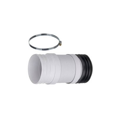 Easi Plumb - Flexible Pan Connector c/w Clip (Suitable For BTW Pan) - Pan Connectors Dynamite Hardware