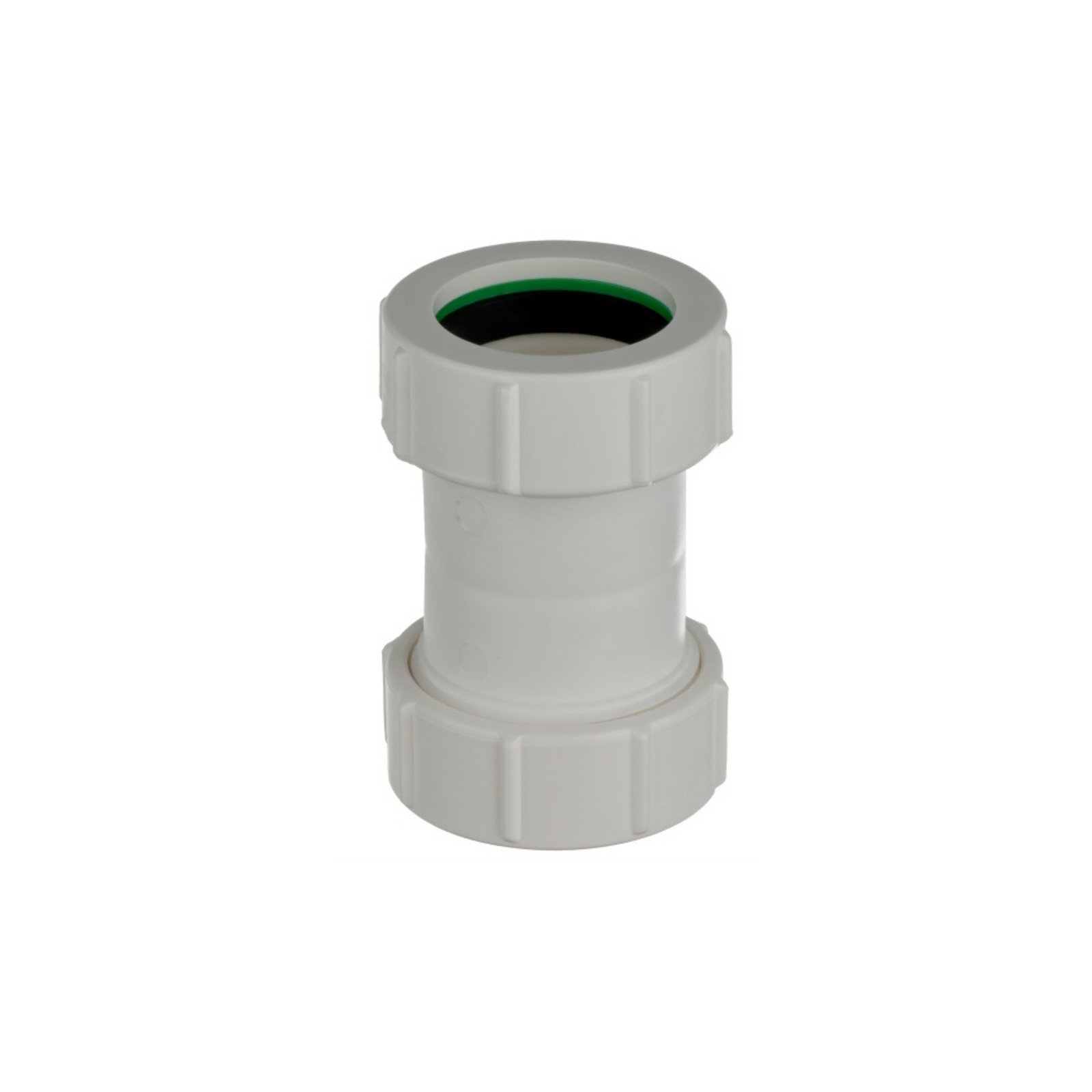 Easi Plumb - 32mm Straight Coupling - Compression Waste Pipe Fittings White Dynamite Hardware