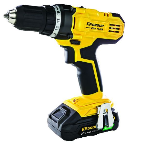 FF GROUP CORDLESS DRILL DRIVER CDD/40 20V PLUS(2×2.0Ah)+ CASE - Dynamite Hardware