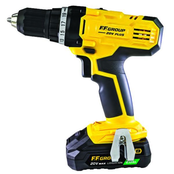 FF GROUP CORDLESS DRILL DRIVER CDD/35 20V PLUS (2×2.0Ah)+ CASE - Dynamite Hardware