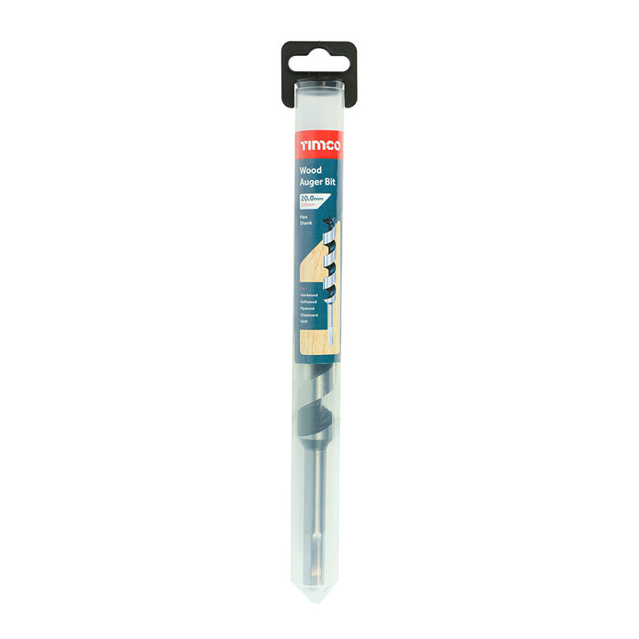 20.0 x 235 Wood Auger Bit - Hex Shank