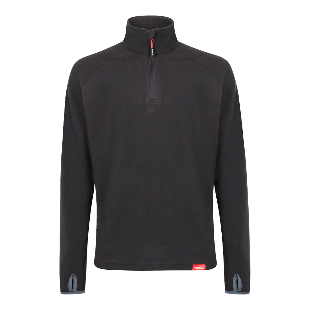 Half Zip Overhead Fleece -Black - Dynamite Hardware