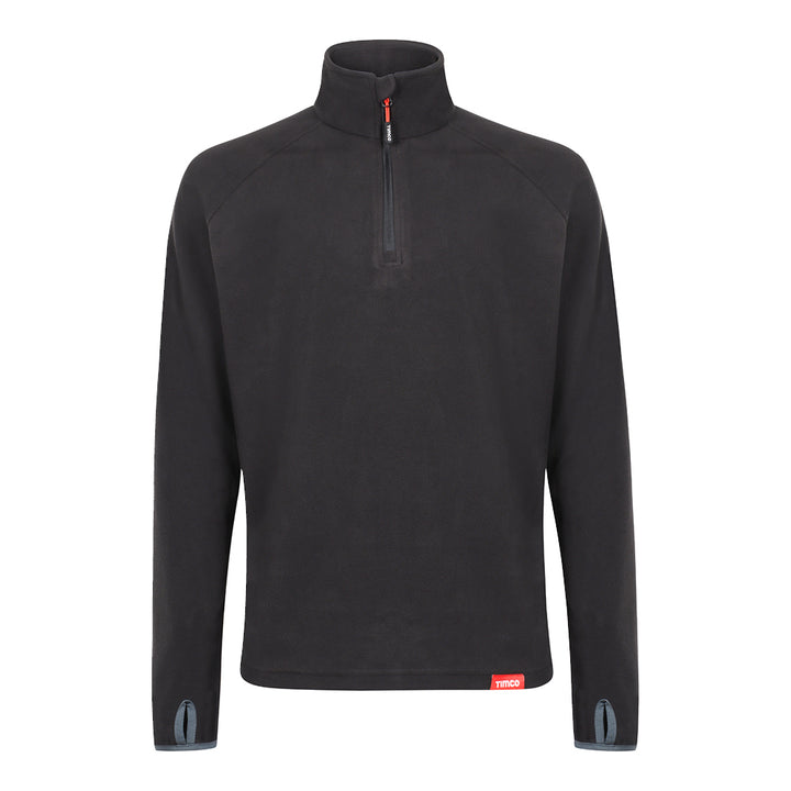 Half Zip Overhead Fleece -Black - Dynamite Hardware