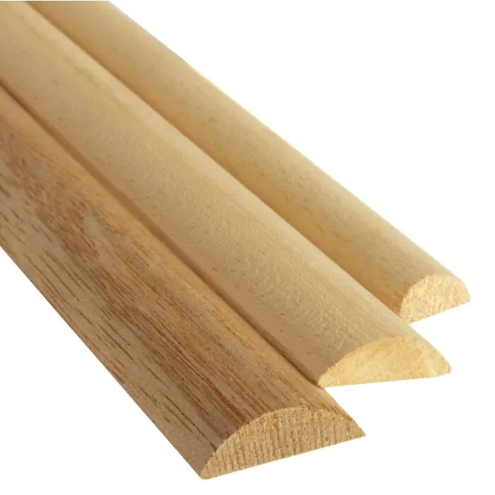 12mm x 6mm Half-Round - Whitewood CODE A