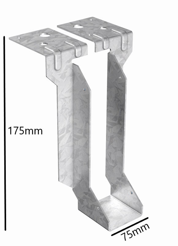Radius 175x75mm Joist Hanger 7x3in Timber To Wall - Joist Hanger Dynamite Hardware