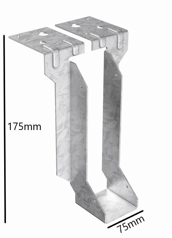 Radius 175x75mm Joist Hanger 7x3in Timber To Wall