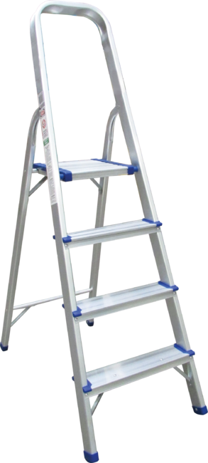 Radius 4 Tier Aluminium Step Ladder