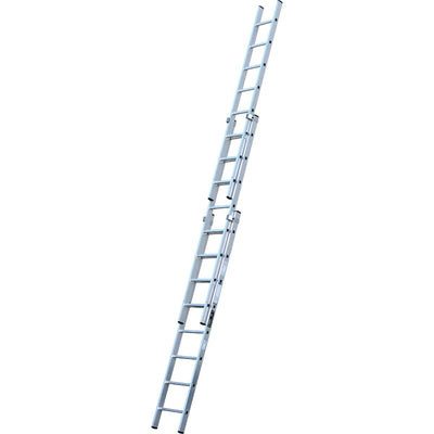 Radius 3 Part Extension Ladder 3x14 Rung 3.93mt To 10.35m - Ladder Dynamite Hardware