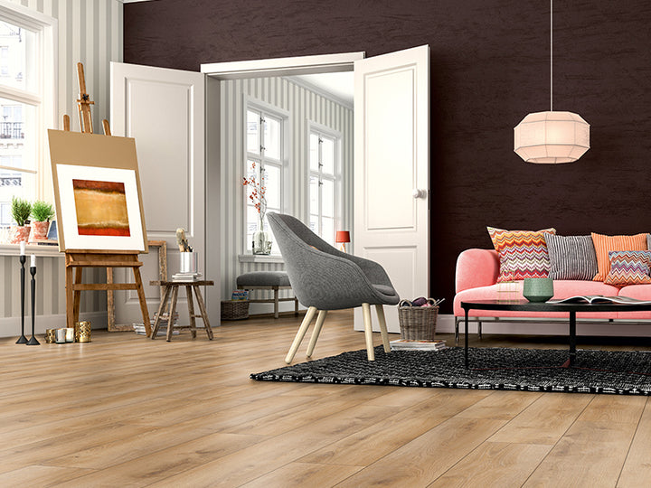 7Mm Smart 4V Summer Oak Nature - 2.397M2 Pk - Ac3 - Pr Surface Finish - 7 X 193 X 1380Mm