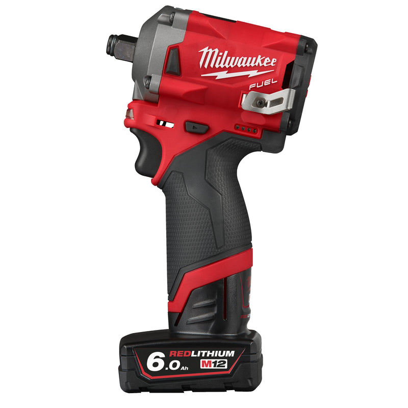 M12FIWF12-622X MILWAUKEE M12 FUEL SUB COMPACT 1/2” IMPACT WRENCH (1X M12 6AH BATTERY, 1 X M12 2AH BATTERY, M12 CHARGER IN HD BOX)