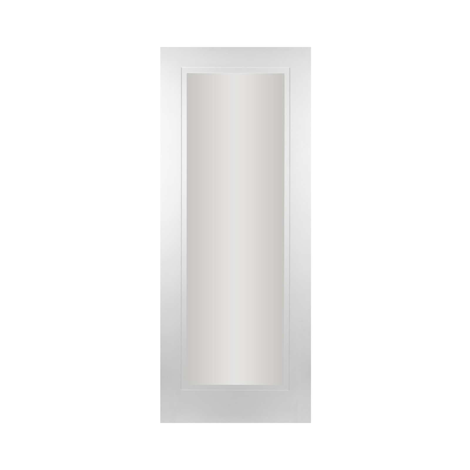 SEADEC Madison White 1 Panel Shaker Stepped Pre-Glazed (42MM) - DOOR Dynamite Hardware