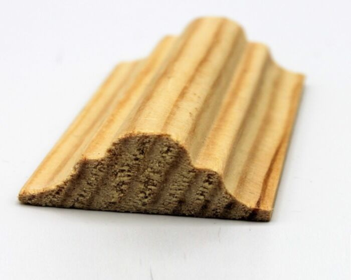 35mm x 15mm Double Astragal - Whitewood CODE L