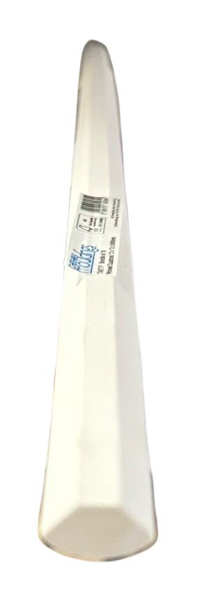 12mm x 12mm Quadrant - Primed White CODE G