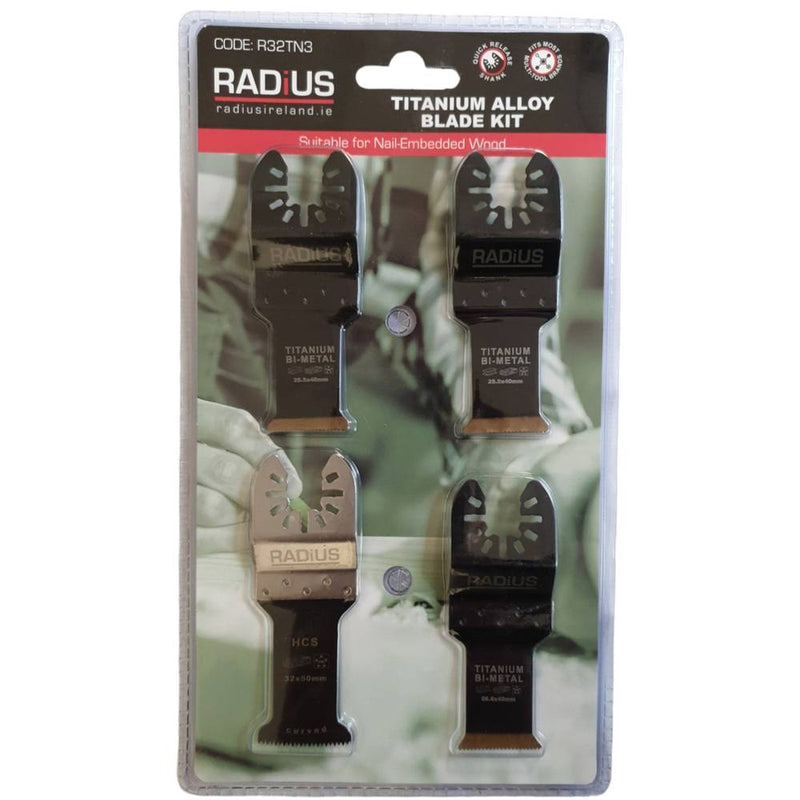 Radius 3 Plus 1 Multi-Tool Blade Set