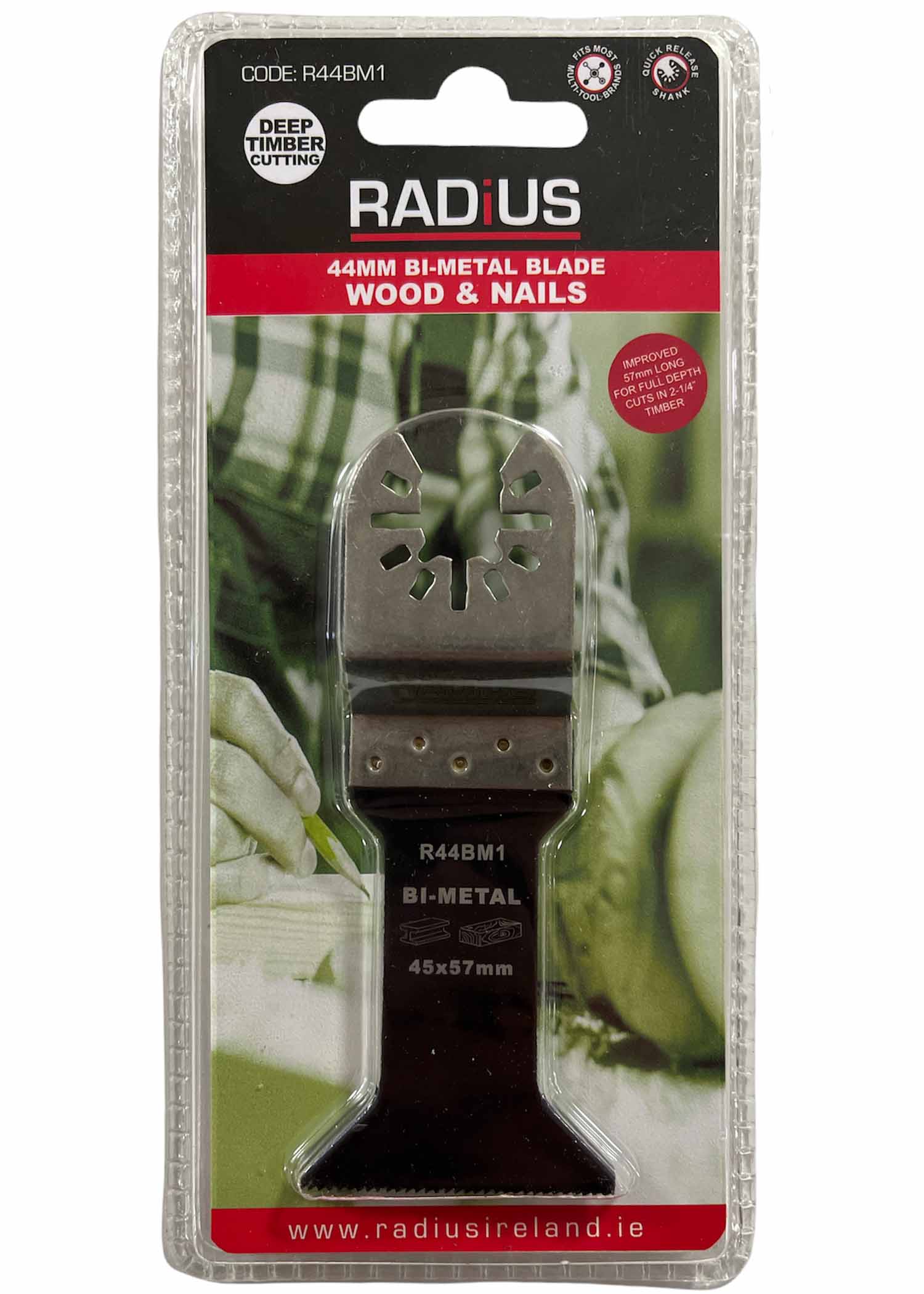 Radius 44mm Bi Metal Multi-Tool Blade For Wood And Nails