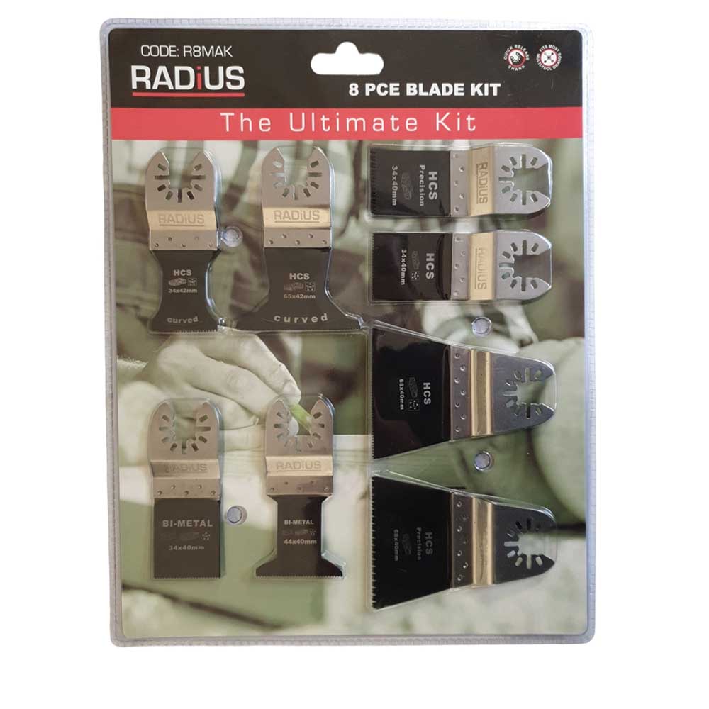 Radius 8 Piece Multi-Tool Blade Set