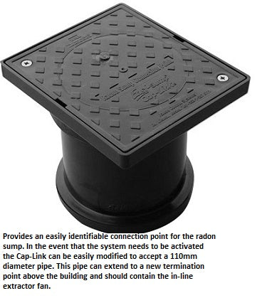 Radon Cap Link Straight