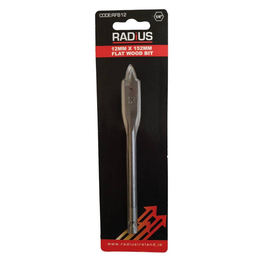Radius 12mm X 152mm Flat Wood Bit - Dynamite Hardware