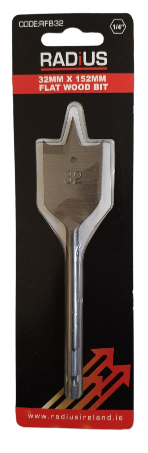 Radius 32mm X 152mm Flat Wood Bit