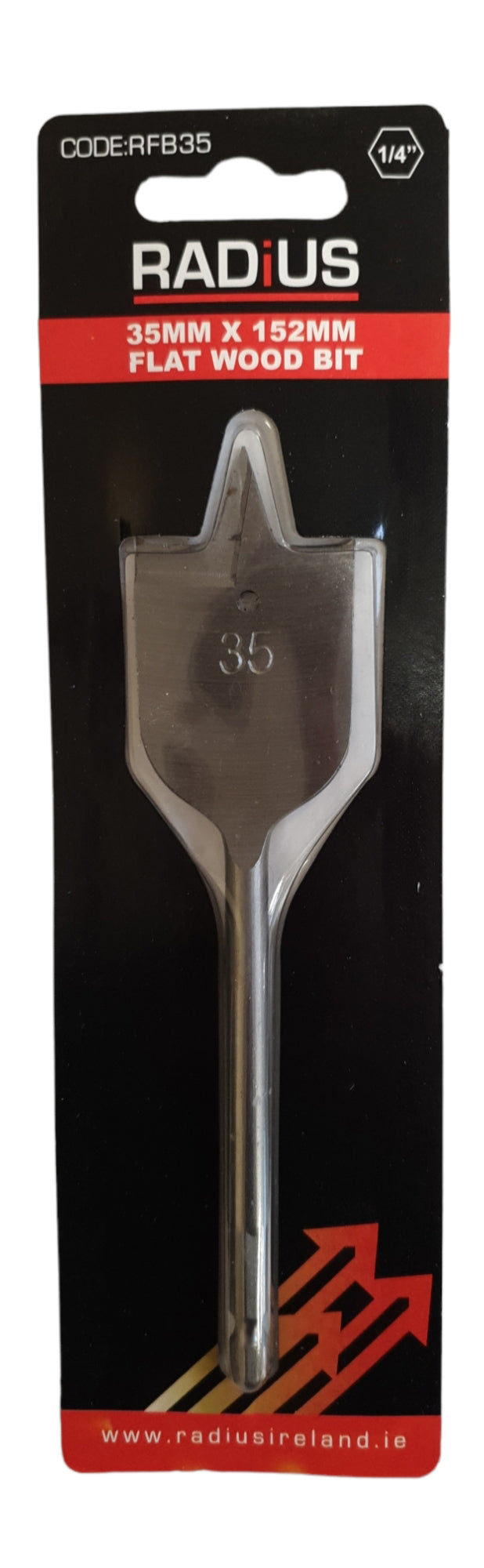 Radius 35mm X 152mm Flat Wood Bit