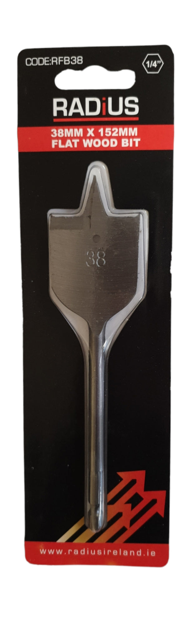 Radius 38mm X 152mm Flat Wood Bit - Dynamite Hardware