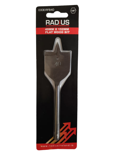 Radius 40mm X 152mm Flat Wood Bit - Dynamite Hardware