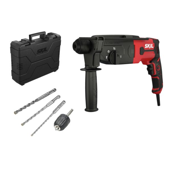 SKIL 1770GA SDS drill 850W + SDS chuck adapter + 3 drills