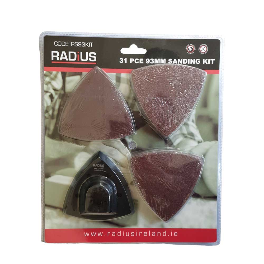 Radius 31 Piece 93mm Multi-Tool Sanding Kit