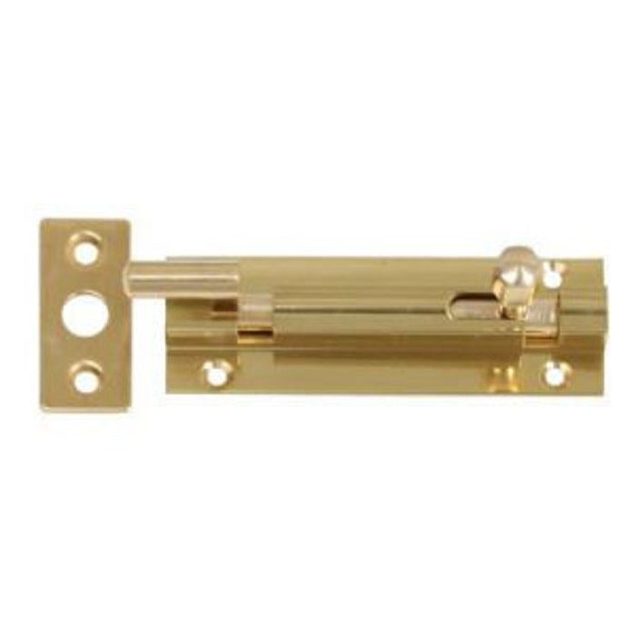 Sasta 3in Cranked Brass Door Bolt