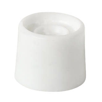 Sasta Round White Door Stops (Pack Of 2) - Door Stops & Wedges Dynamite Hardware