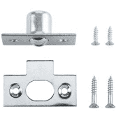 Sasta Ball Roller Catch Zinc Plate - Door Catch Dynamite Hardware