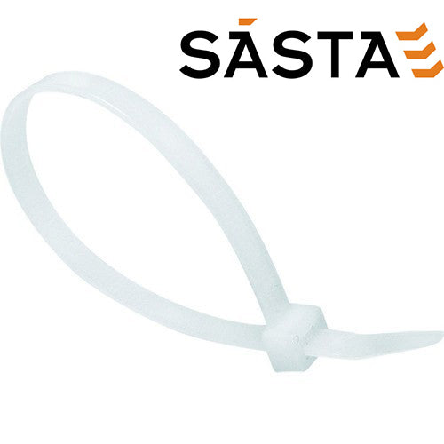 Sasta 3.6 X 150mm White Cable Ties (pk 100)