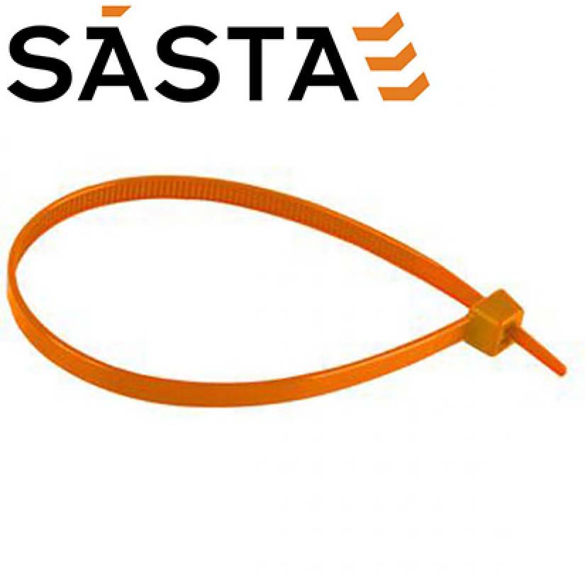 Sasta 4.8x200mm Orange Cable Tie (pk 100)