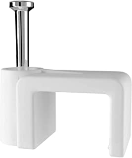 Sasta 2.5mm T + E White Cable Clip (Pack Of 50)