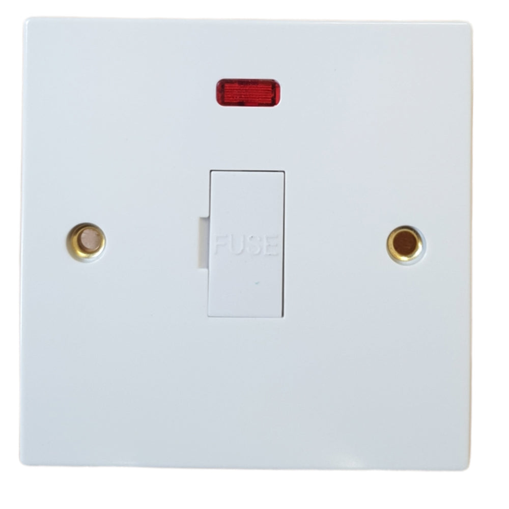 Sasta 13a Unswitched Fuse Connection Unit Neon