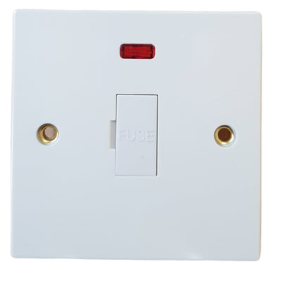 Sasta 13a Unswitched Fuse Connection Unit Neon - Electrical Dynamite Hardware
