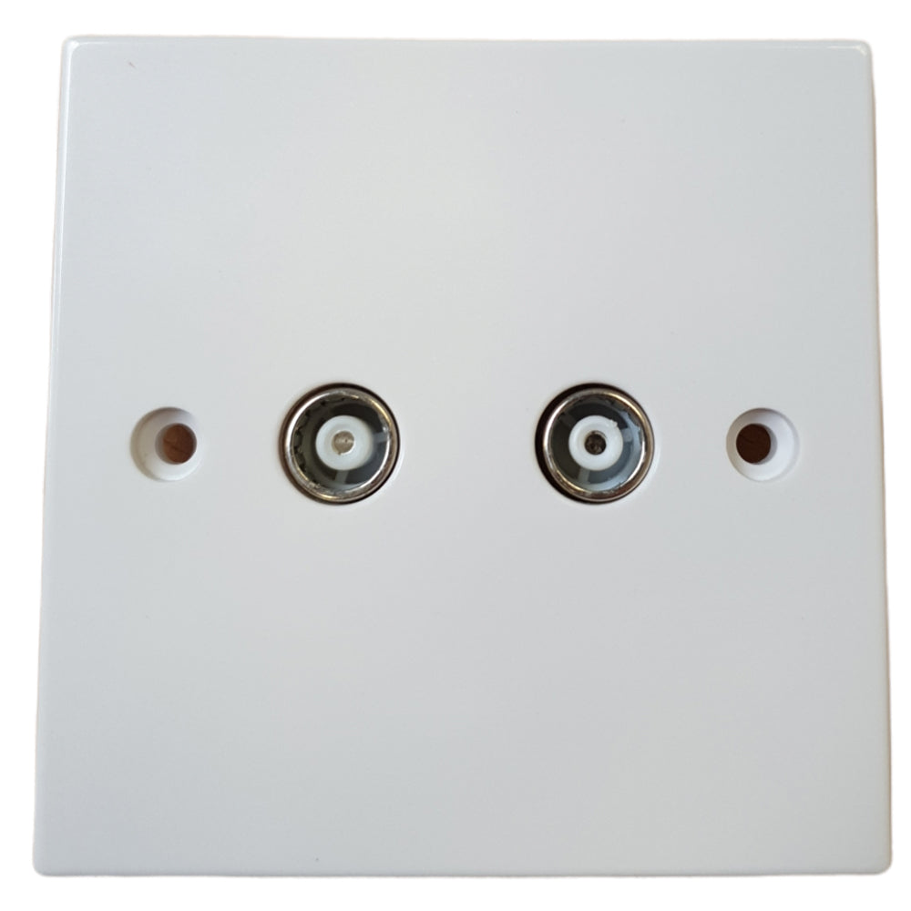 Sasta 2 Gang TV Socket