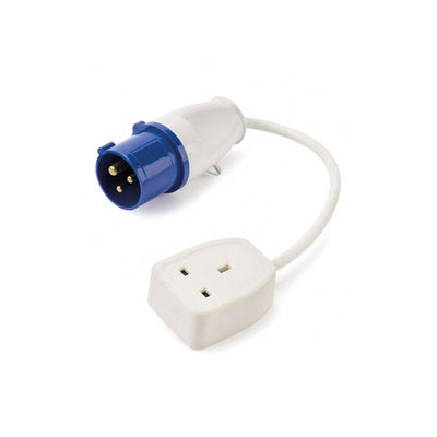 Sasta Blue Plug Double Rubber Trailing Socket (220v Cee) - Electrical Dynamite Hardware