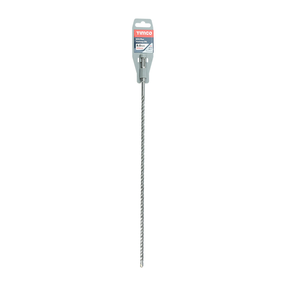 SDS Plus Hammer Bit 8.0 x 450 - Dynamite Hardware