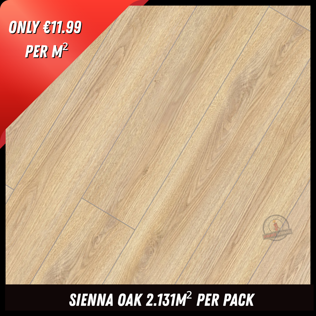 8Mm Sienna Oak - 2.131M2 Pk - Ac4 - Wg Surface Finish - 8 X 193 X 1380Mm